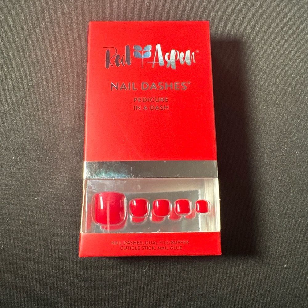 Red Aspen Nail Dashes - Tulips for Tori - Pedicure Set - NIB